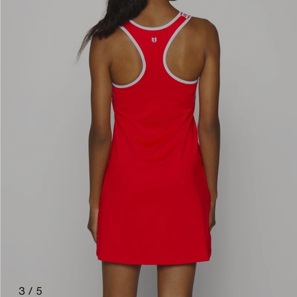EleVen by Venus Williams Red Striped Asymmetrical Tennis Dress NWOT - Picture 5 of 5